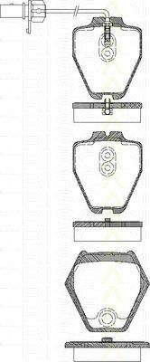 TRISCAN 8110 29045 комплект тормозных колодок, дисковый тормоз на VW PASSAT Variant (3B6)