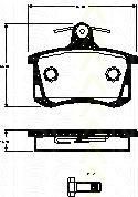 TRISCAN 8110 29070 комплект тормозных колодок, дисковый тормоз на AUDI A4 (8D2, B5)