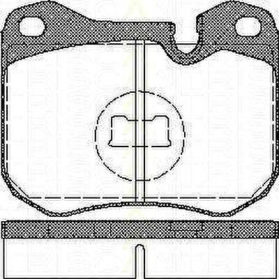 TRISCAN 8110 29157 комплект тормозных колодок, дисковый тормоз на PORSCHE 928