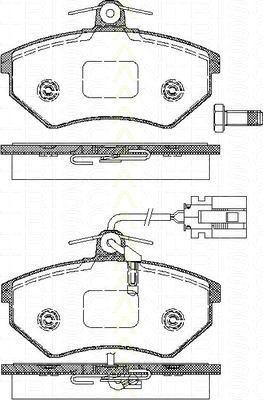 TRISCAN 8110 29976 комплект тормозных колодок, дисковый тормоз на AUDI 80 (8C, B4)