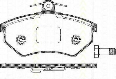 TRISCAN 8110 29986 комплект тормозных колодок, дисковый тормоз на VW PASSAT Variant (3A5, 35I)