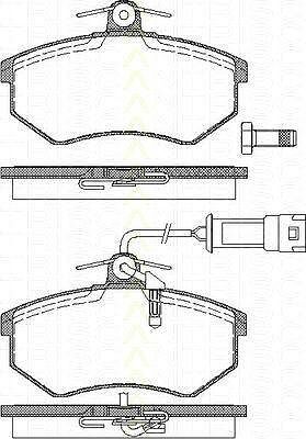 TRISCAN 8110 29987 комплект тормозных колодок, дисковый тормоз на VW PASSAT Variant (3A5, 35I)