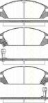 TRISCAN 8110 40853 комплект тормозных колодок, дисковый тормоз на HONDA ACCORD III (CA)