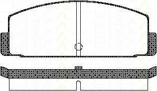 TRISCAN 8110 42908 комплект тормозных колодок, дисковый тормоз на MITSUBISHI GALANT II Station Wagon (A16_V)