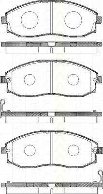 TRISCAN 8110 43008 комплект тормозных колодок, дисковый тормоз на HYUNDAI H-1 / STAREX