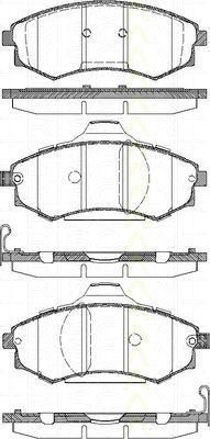 TRISCAN 8110 43012 комплект тормозных колодок, дисковый тормоз на HYUNDAI LANTRA II Wagon (J-2)