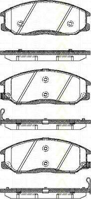 TRISCAN 8110 43017 комплект тормозных колодок, дисковый тормоз на HYUNDAI H-1 Cargo (TQ)