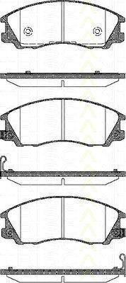 TRISCAN 8110 43019 комплект тормозных колодок, дисковый тормоз на HYUNDAI TERRACAN (HP)