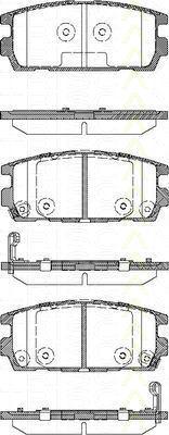TRISCAN 8110 43020 комплект тормозных колодок, дисковый тормоз на HYUNDAI TERRACAN (HP)