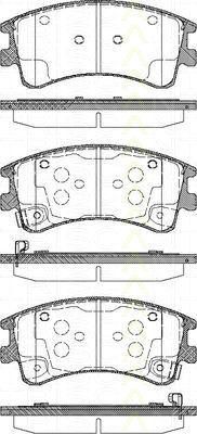 TRISCAN 8110 50013 комплект тормозных колодок, дисковый тормоз на MAZDA 6 Hatchback (GG)