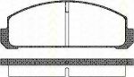 TRISCAN 8110 50038 комплект тормозных колодок, дисковый тормоз на MAZDA 323 I (FA)