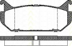 TRISCAN 8110 50184 комплект тормозных колодок, дисковый тормоз на MAZDA 626 IV Hatchback (GE)