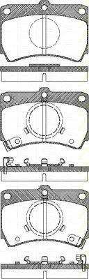 TRISCAN 8110 50840 комплект тормозных колодок, дисковый тормоз на MAZDA 323 III (BF)