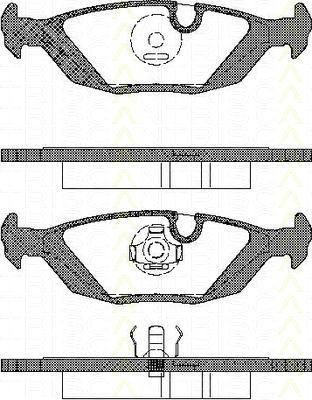 TRISCAN 8110 65849 комплект тормозных колодок, дисковый тормоз на SAAB 9000