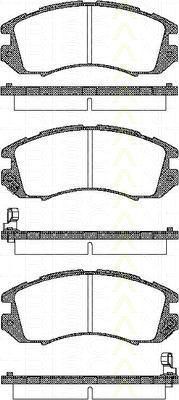 TRISCAN 8110 68170 комплект тормозных колодок, дисковый тормоз на SUBARU IMPREZA универсал (GF)