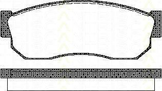 TRISCAN 8110 68177 комплект тормозных колодок, дисковый тормоз на NISSAN SUNNY II (N13)