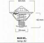 TRISCAN 8626 10061 датчик, температура охлаждающей жидкости на SUZUKI GRAND VITARA II (JT)