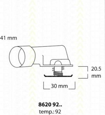 TRISCAN 8626 11003 датчик, температура охлаждающей жидкости на MINI MINI Roadster (R59)