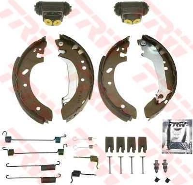 TRW BK1675 комплект тормозных колодок на FORD FIESTA фургон (FVD)