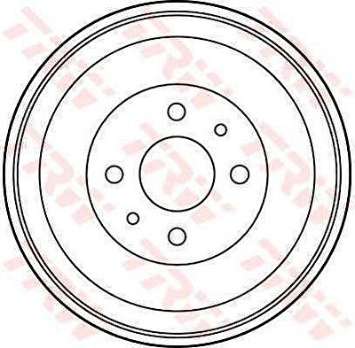 TRW DB4183 тормозной барабан на FIAT 131 Familiare/Panorama (131_)