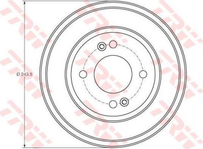 TRW DB4401 тормозной барабан на HYUNDAI GETZ (TB)