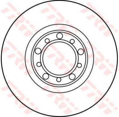 TRW DF1545 тормозной диск на MERCEDES-BENZ S-CLASS купе (C126)
