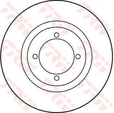 TRW DF1661 тормозной диск на SKODA 105,120 (744)