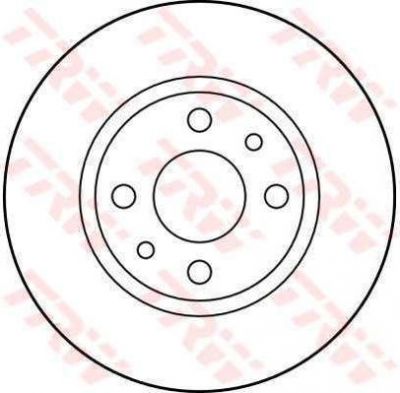 TRW DF1788 тормозной диск на FIAT CROMA (154)