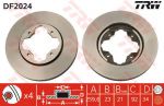TRW DF2024 Диск тормозной HONDA ACCORD 90-98/CIVIC 95-05/ROVER 600 93-99 передний (561671J)