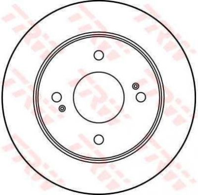 TRW DF3018 тормозной диск на TOYOTA MR 2 I (AW1_)