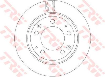 TRW DF6280S ДИСК ТОРМОЗНОЙ ЗАД. PORSCHE 911 08/83-08/89 ТОРМ. СИСТ.