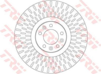 TRW DF6427S Диск тормозной CITROEN C5 09-/PEUGEOT 508 10- передний D=340мм.