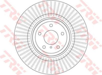 TRW DF6498S тормозной диск на NISSAN 370 Z (Z34)