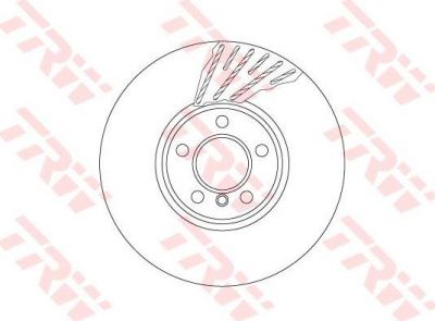 TRW DF6611S тормозной диск на 5 (F10, F18)