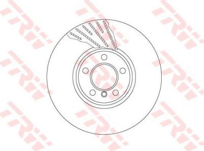 TRW DF6612S тормозной диск на 5 (F10, F18)