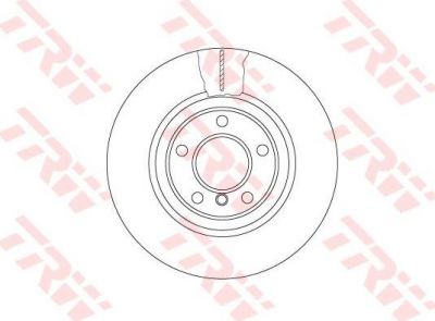 TRW DF6616S тормозной диск на 5 (F10, F18)