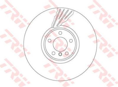 TRW DF6618S тормозной диск на X6 (E71, E72)