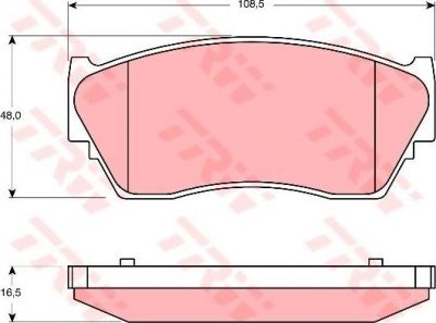 TRW GDB1170 комплект тормозных колодок, дисковый тормоз на NISSAN SUNNY III Liftback (N14)