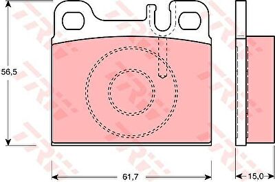TRW GDB1331 Колодки диск. MB MB W126 08.80-05.93 0014210412 (571342)