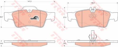 TRW GDB1546 Колодки задние MB W211/S211/C219 (44204420)