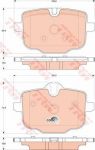 TRW GDB1869 Колодки тормозные 5 F10/F11 3.0-4.4 10- задние (34216775346)