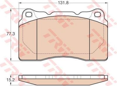 TRW GDB2007 КОЛОДКИ ТОРМОЗНЫЕ ПЕР. VOLVO S60 03/03-12/07 ТОРМ. СИСТ.BREMBO