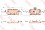 TRW GDB2037 Колодки задние PEUGEOT 308 II (для диска 249мм) GDB2037