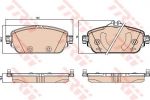 TRW GDB2070 GDB2070_колодки дисковые передние! MB W205 C180 1.6-2.0/2.2CDI 14>