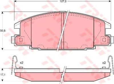 TRW GDB3161 комплект тормозных колодок, дисковый тормоз на OPEL CAMPO (TF_)