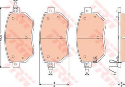 TRW GDB3416 Колодки передние INFINITI FX45/35/NISSAN Murano ->08 /Type Sumitomo (41060CA093)