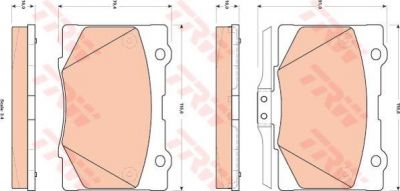 TRW GDB3498 Колодки тормозные передние HONDA LEGEND IV 3.5/3.7 05.06-07.08 (45022SJAE00)