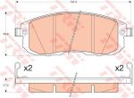 TRW GDB3616 Колодки передние NISSAN JUKE, TEANA I-II, TIIDA GDB3616