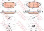TRW GDB3617 колодки торм.зад. Qashqai 14-/X-Trail T32 15-