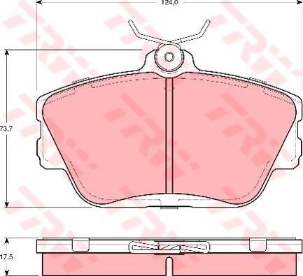 TRW GDB4063 комплект тормозных колодок, дисковый тормоз на FORD USA TAURUS Wagon (P5_)